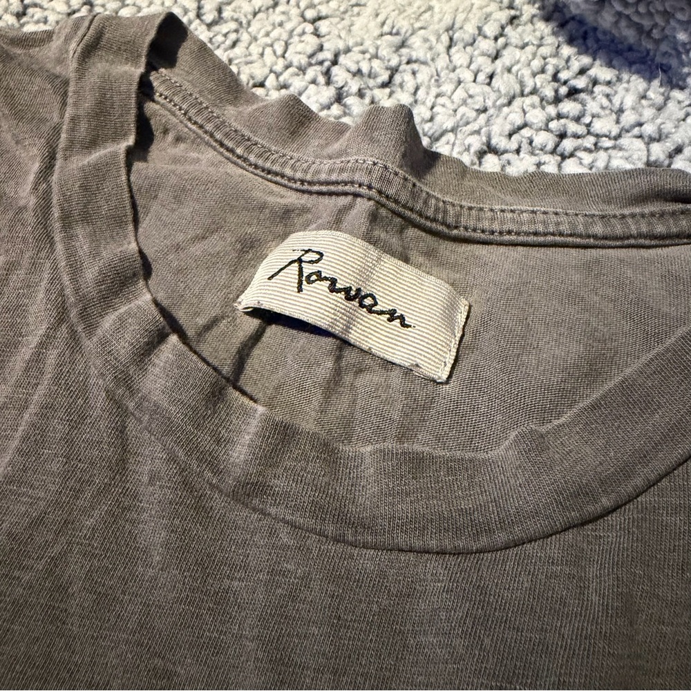 for Rowan Tyler Tee Faded Black Wash Sz Small - Picture 2 of 5